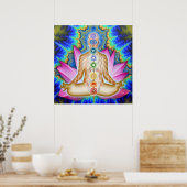 フルロータス深いサマディ ポスター (キッチン)