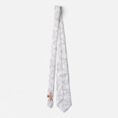 フルーアで大理石のような表情 ネクタイ (裏面)