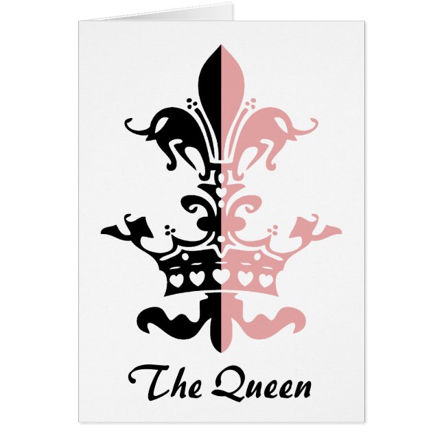 フルーアのハートの王冠-ピンク (正面)