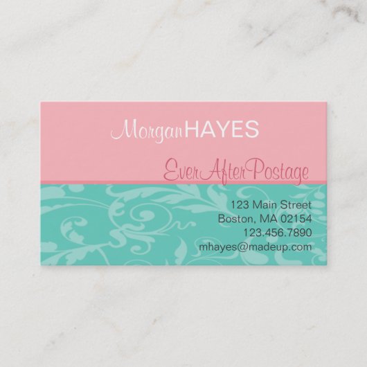 フルーアのプロフィールカード 名刺 (正面)