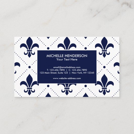 フルーアエレガントデリス 名刺 (裏面)