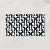 フルーアクラシックデライスエグゼクティブブラックアンドホワイト 名刺 (裏面)