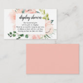 フルーアジョリーフローラディスプレイシャワーベビシャワーカード エンクロージャーカード (正面/裏面)