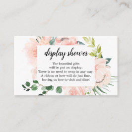 フルーアジョリーフローラディスプレイシャワーベビシャワーカード エンクロージャーカード