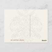 フルーアディライスダマスクオレンジありがとう注はがき ポストカード (裏面)