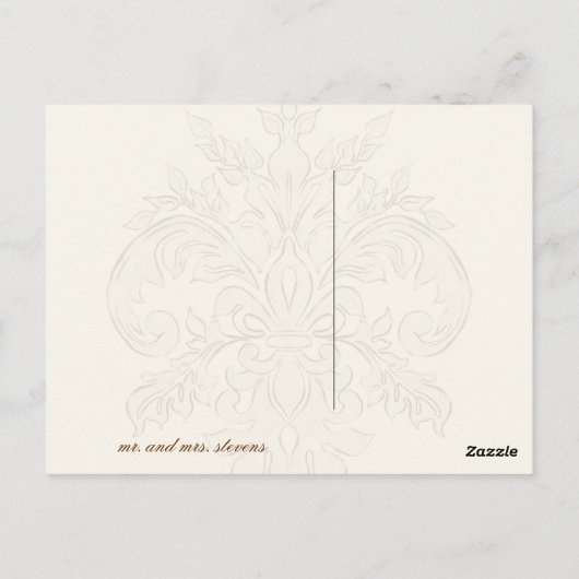 フルーアディライスダマスクオレンジありがとう注はがき ポストカード (裏面)