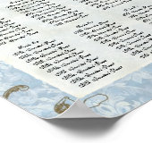 フルーアディリーズダマスク披露宴テーブル座席表 ポスター (角)