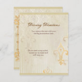 フルーアディリーズダマスク2 – ホテルの宿泊マップ エンクロージャーカード (正面/裏面)