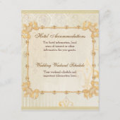 フルーアディリーズダマスク2 – ホテルの宿泊マップ エンクロージャーカード (裏面)