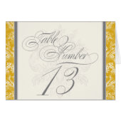 フルーアディリーズダマスマスタードテーブル番号13カード (正面横)