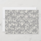 フルーアディリーズDamask – ワイン日付カードを保存 セーブザデート (裏面)