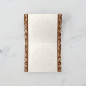 フルーアディLys Damask – ブラウンありがとうお気に入りカード サンキューカード (内部)