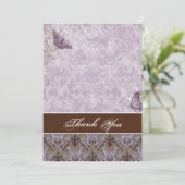フルーアディLys Damask - 結婚's Thank You Notes 招待状 (スタンド正面)