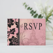 フルーアデパリエッフェルタワーRSVP | ピンク 出欠カード (スタンド正面)