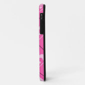 フルーアデリスと正方形ピンクのパターン Case-Mate iPhoneケース (裏面/左)