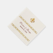 フルーアデリスをテーマにしたデザイン スタンダードカクテルナプキン (角)