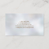 フルーアデリスオーナメントパールと金ゴールド 名刺 (裏面)