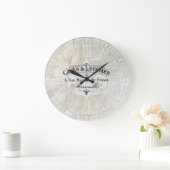 フルーアデリスカフェヴィンテージプラスター ラージ壁時計 (ホーム)