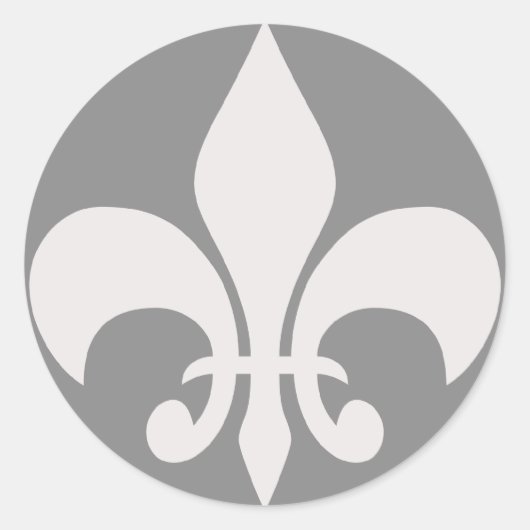 フルーアデリスステッカーinスモーキーグレー ラウンドシール (正面)