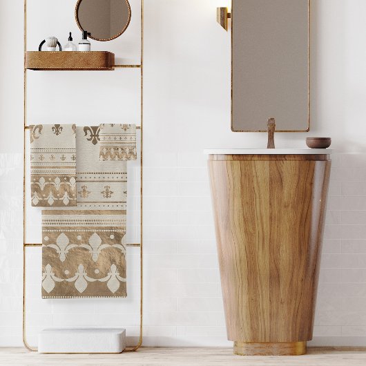 フルーアデリスパステル金ゴールド バスタオルセット