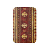 フルーアデリスレッドマーブルアンド金ゴールド バスマット (正面縦)