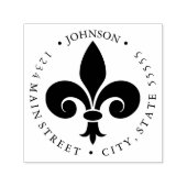 フルーアデリス戻フランスのりラベル セルフインキングスタンプ (デザイン)