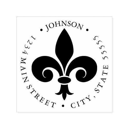 フルーアデリス戻フランスのりラベル セルフインキングスタンプ (デザイン)