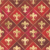 フルーアデリス模様の高級レッド シール (正面)