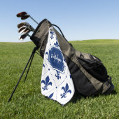 フルーアデリス模様 ゴルフタオル (グリーン)