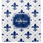 フルーアデリス模様 シャワーカーテン (正面)