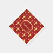 フルーアデリス模様 スタンダードカクテルナプキン (角)