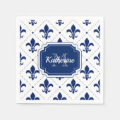 フルーアデリス模様 スタンダードカクテルナプキン (正面)