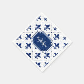 フルーアデリス模様 スタンダードカクテルナプキン (角)