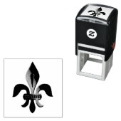 フルーアデリス模様 セルフインキングスタンプ (インサイチュ)