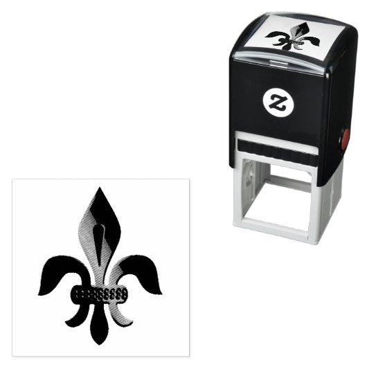 フルーアデリス模様 セルフインキングスタンプ (インサイチュ)