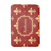 フルーアデリス模様 バスマット (正面縦)