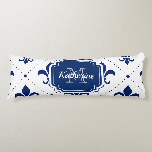 フルーアデリス模様 ボディピロー (正面)