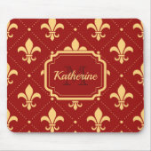 フルーアデリス模様 マウスパッド (正面)