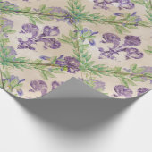 フルーアデリス模様 – 水彩虹彩 ラッピングペーパー (角)