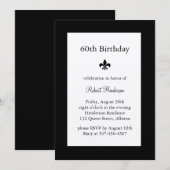 フルーアデリス誕生日招待状オンシャンパン 招待状 (正面/裏面)