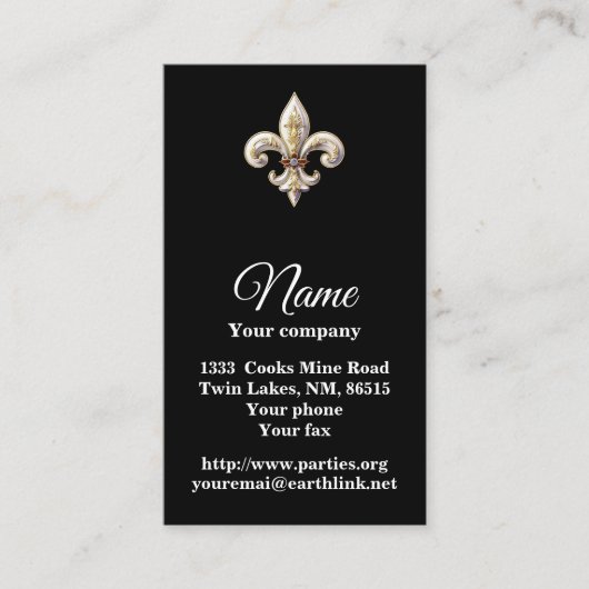 フルーアデリス2 名刺 (正面)