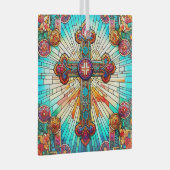 フルーアデリス・サンキャッチャーのステンドグラスデザイン ガラスオーナメント (正面右)