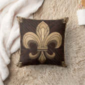 フルーアデリス – ステンドグラスのモザイクアート クッション (ブランケット)