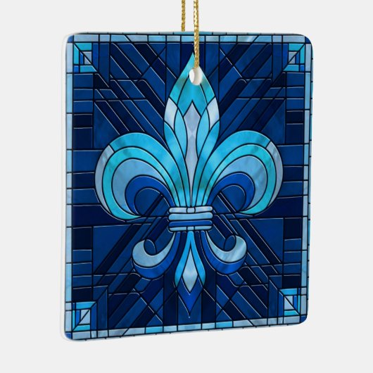 フルーアデリス – ステンドグラスのモザイクアート セラミックオーナメント (右)