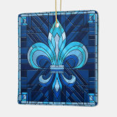 フルーアデリス – ステンドグラスのモザイクアート セラミックオーナメント (左)