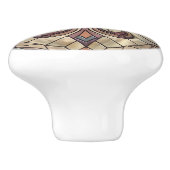 フルーアデリス – ステンドグラスのモザイクアート セラミックノブ (側面)