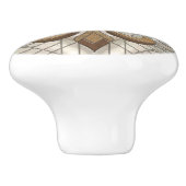 フルーアデリス – ステンドグラスのモザイクアート セラミックノブ (側面)