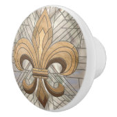 フルーアデリス – ステンドグラスのモザイクアート セラミックノブ (右)