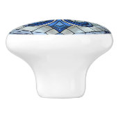 フルーアデリス – ステンドグラスのモザイクアート セラミックノブ (側面)