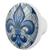 フルーアデリス – ステンドグラスのモザイクアート セラミックノブ (右)